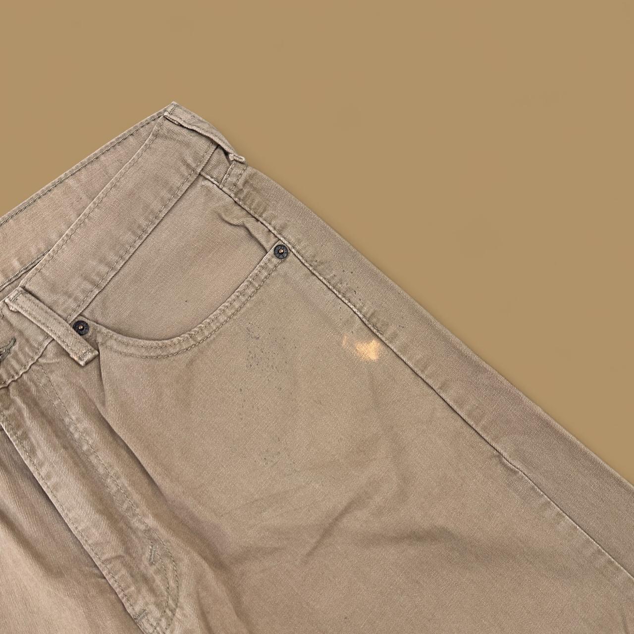 Vintage Levi's 505 Straight Leg Jeans Beige W33 L30