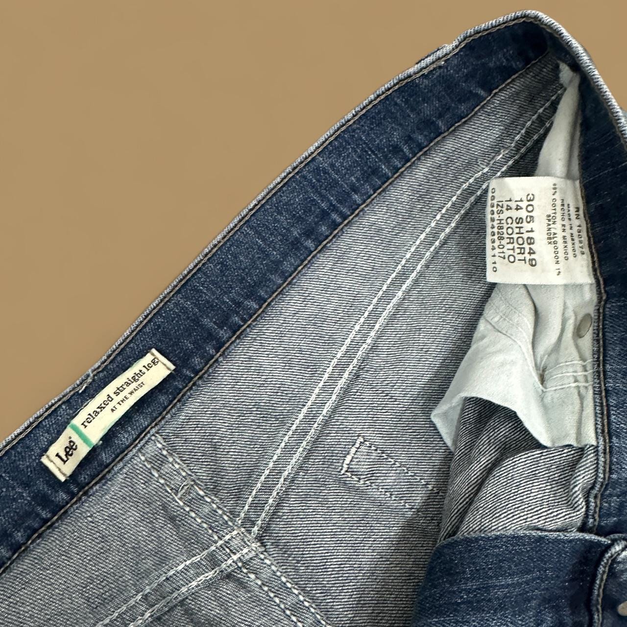Vintage Lee Relaxed Fit Straight Leg Jeans Dark Blue W34 L28