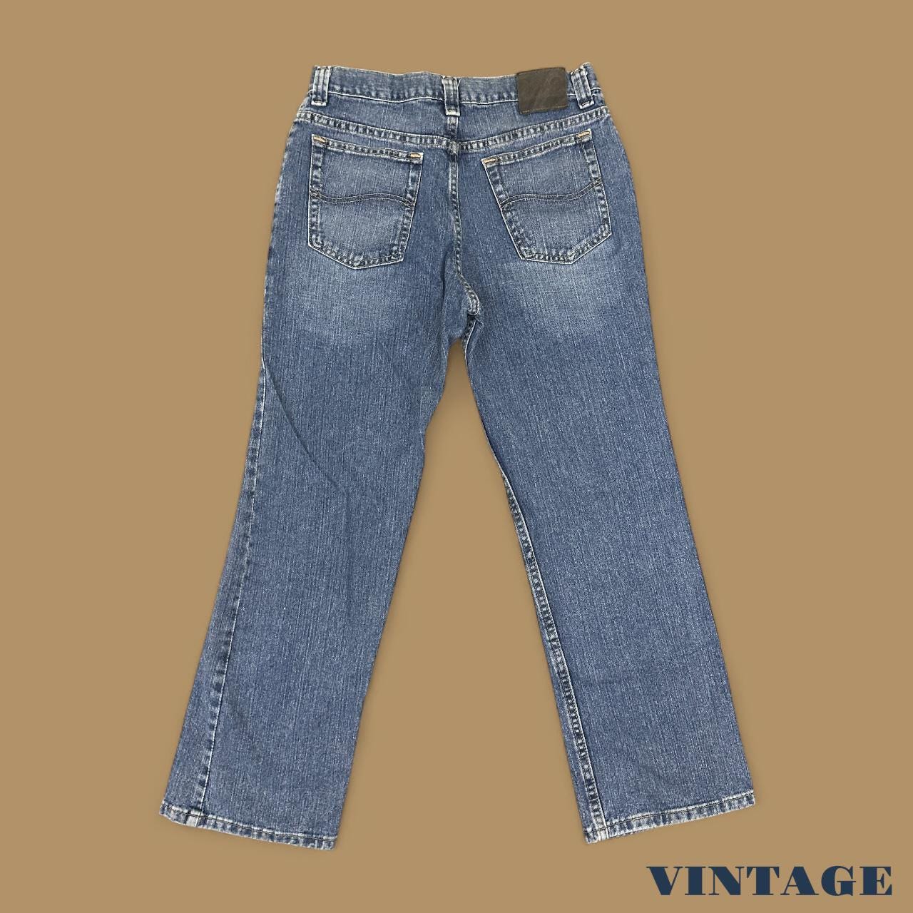 Vintage Lee Straight Leg Boyfriend Jeans Mid Blue W31 L30
