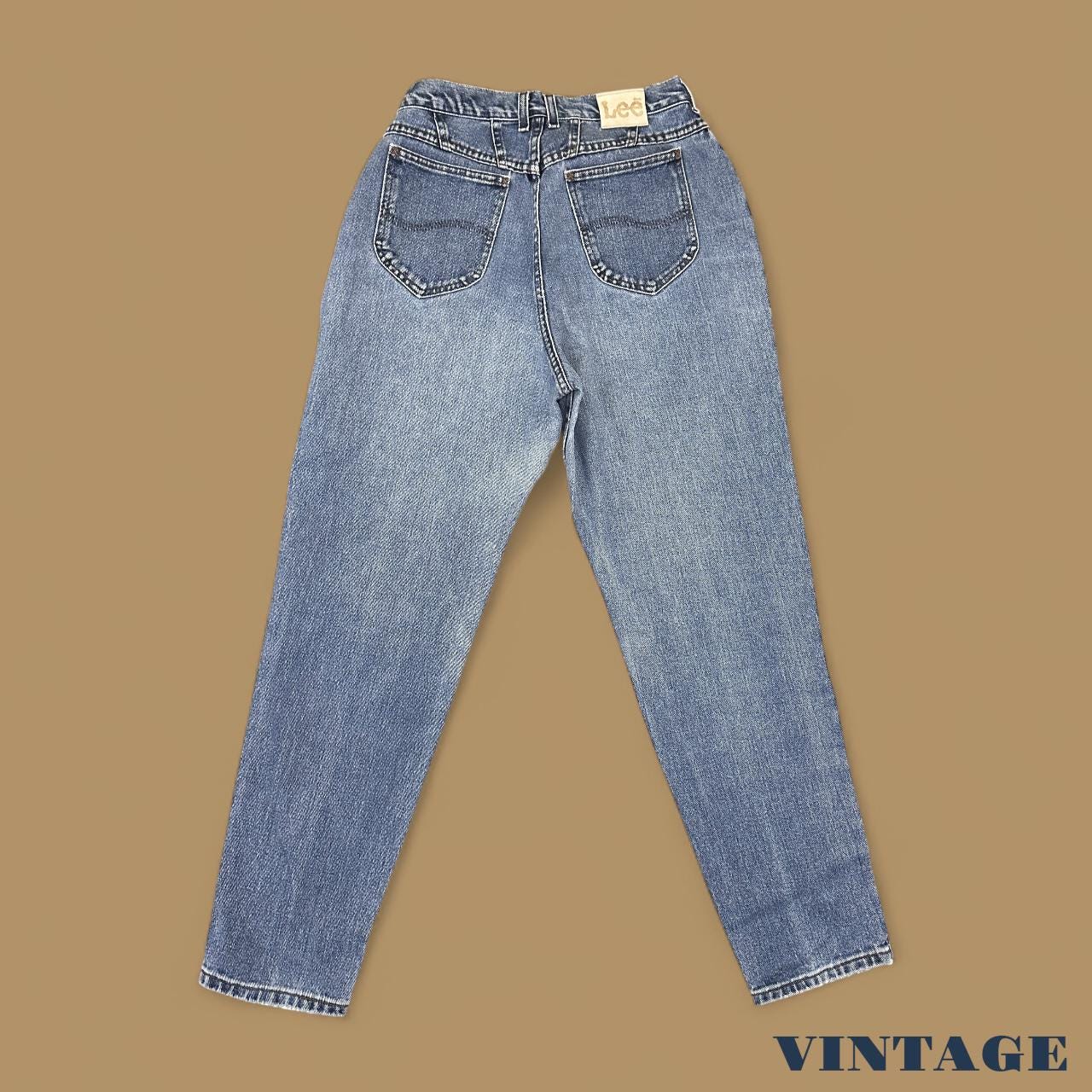 Vintage 90's Lee Tapered Leg Mom Jeans Mid Blue W31 L34