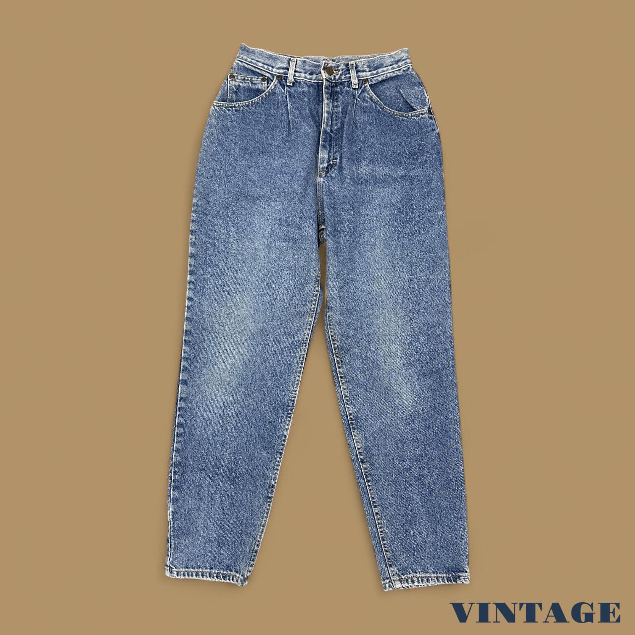 Vintage 90's Lee Tapered Leg Mom Jeans Mid Blue W28 L30