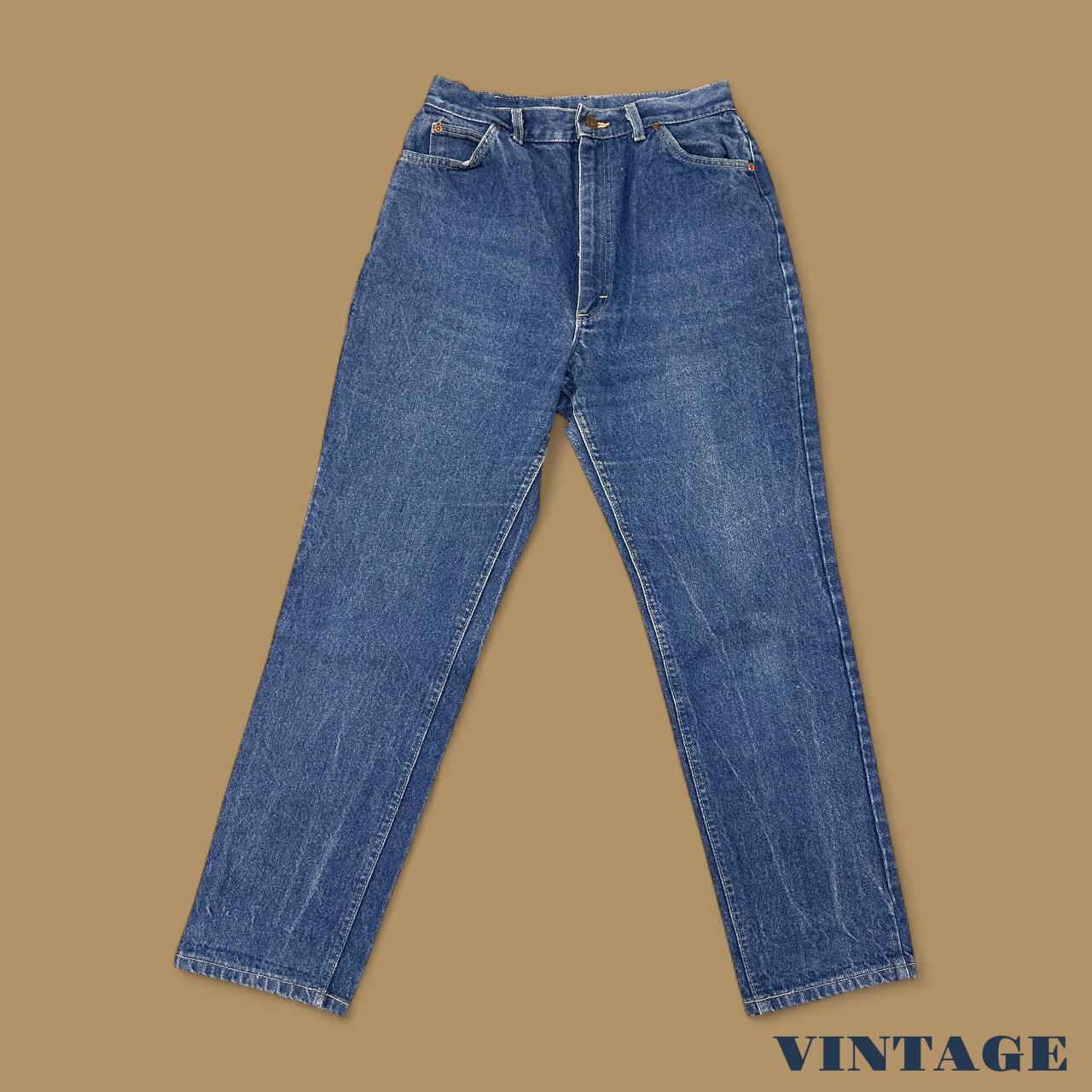 Vintage Lee Straight Leg Boyfriend Jeans Dark Blue W30 L30