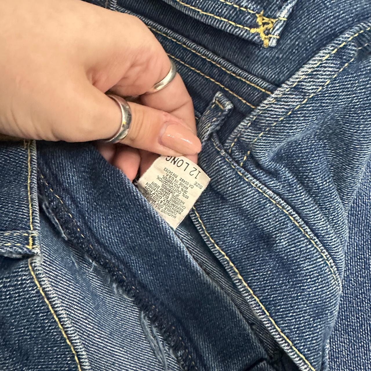 Vintage Lee Straight Leg Boyfriend Jeans Dark Blue W27 L30