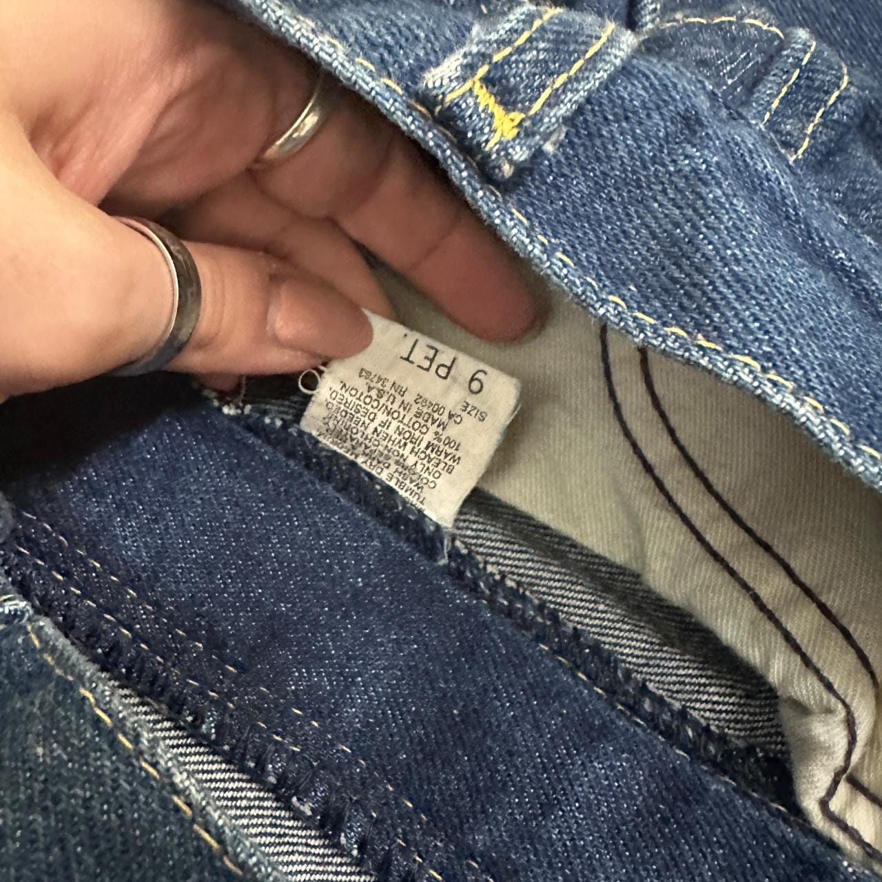 Vintage Lee Straight Leg Boyfriend Jeans Dark Blue W26 L28