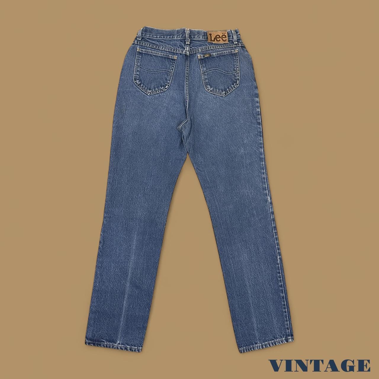Vintage Lee Straight Leg Boyfriend Jeans Dark Blue W29 L34