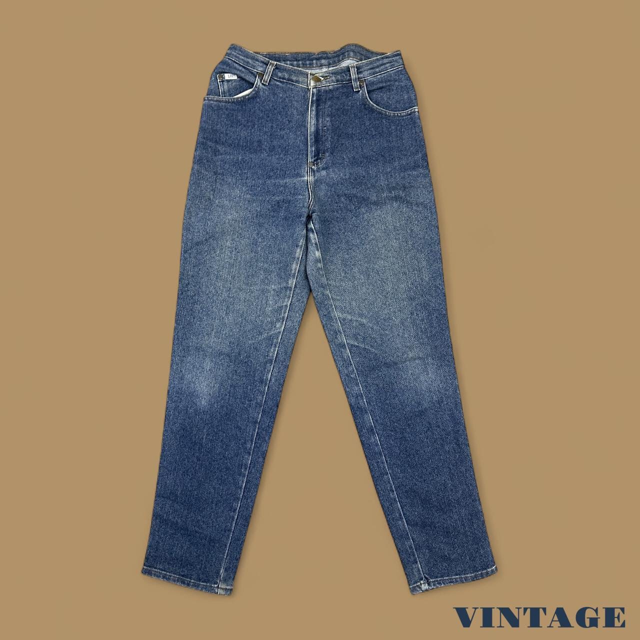 Vintage 90's Lee Tapered Leg Mom Jeans Dark Blue W31 L32