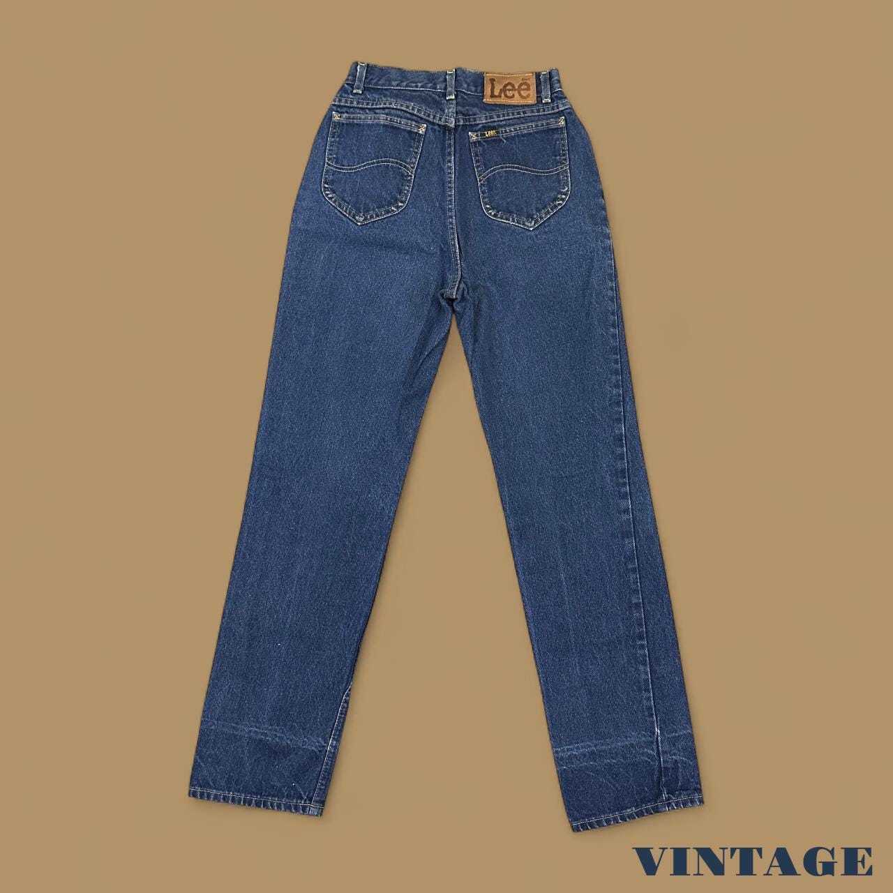 Vintage Lee Straight Leg Boyfriend Jeans Dark Blue W25 L32