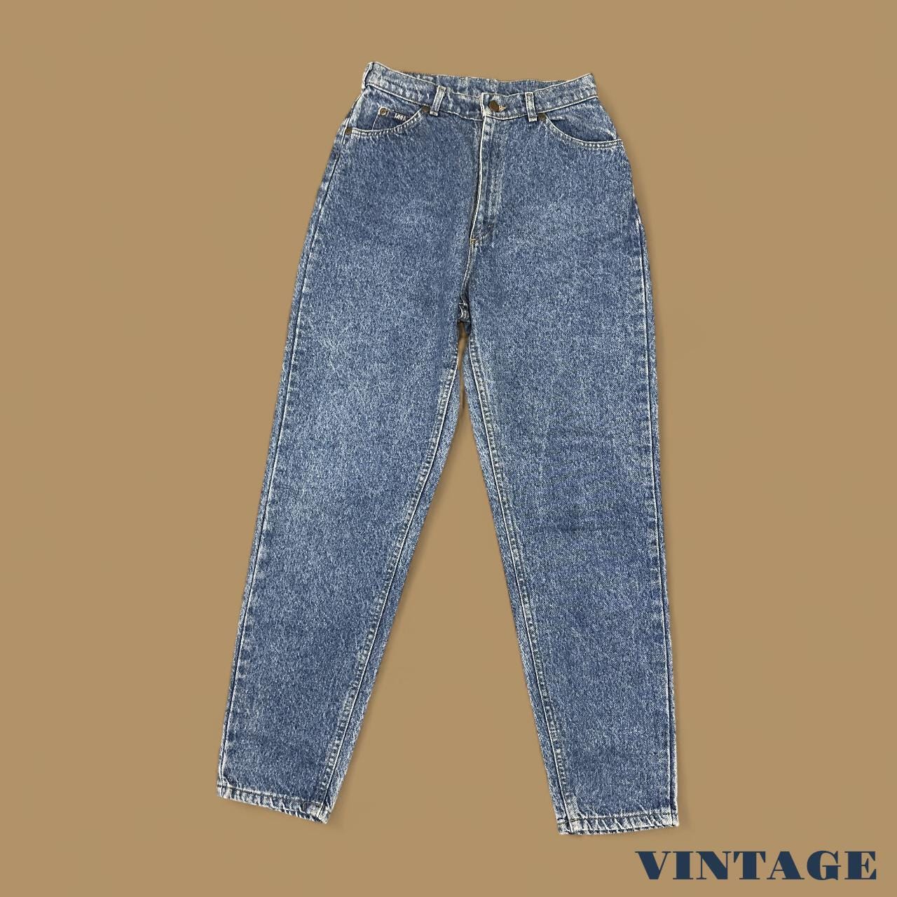 Vintage 90's Lee Tapered Leg Mom Jeans Mid Blue W27 L30