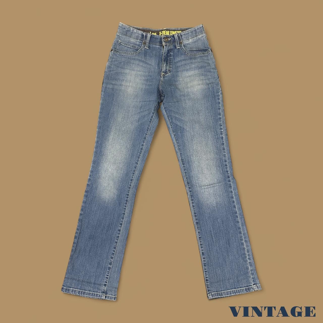 Vintage Lee X-Treme Straight Leg Boyfriend Jeans Light Blue W28 L32