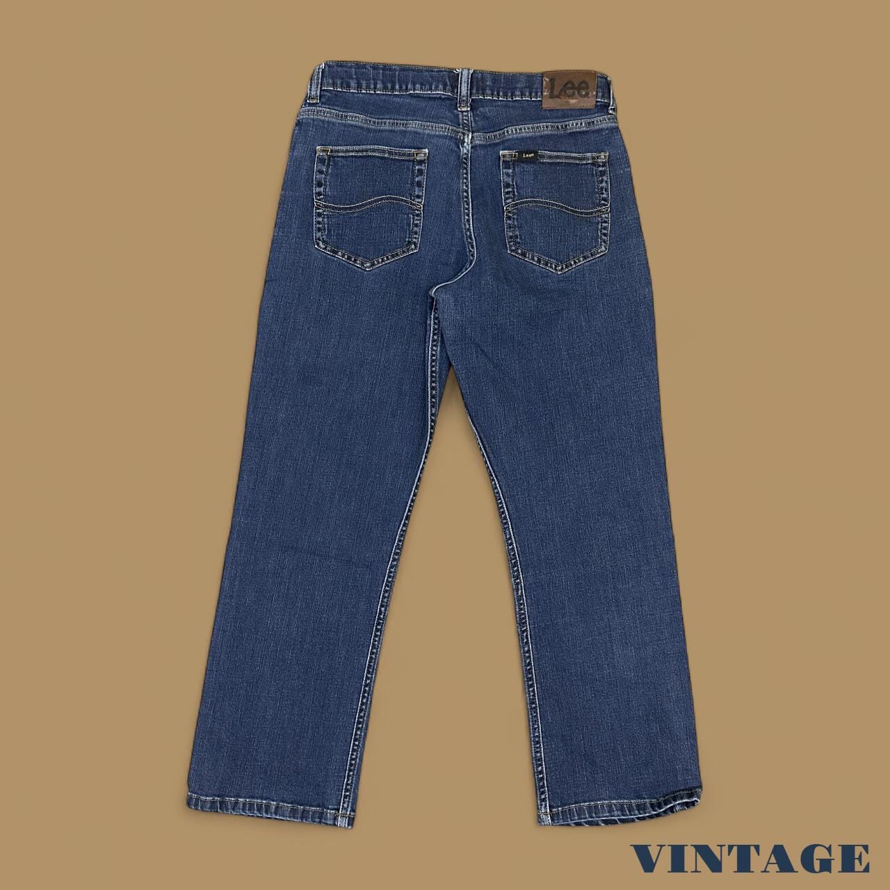 Vintage Lee Straight Leg Boyfriend Jeans Dark Blue W30 L28