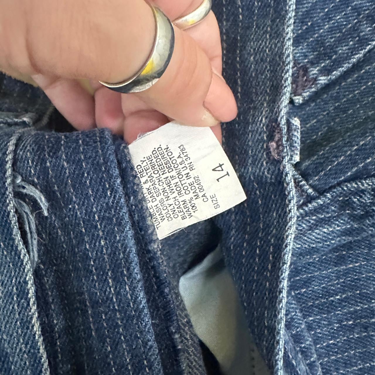 Vintage 90's Lee Tapered Leg Pinstripe Mom Jeans Dark Blue W28 L30
