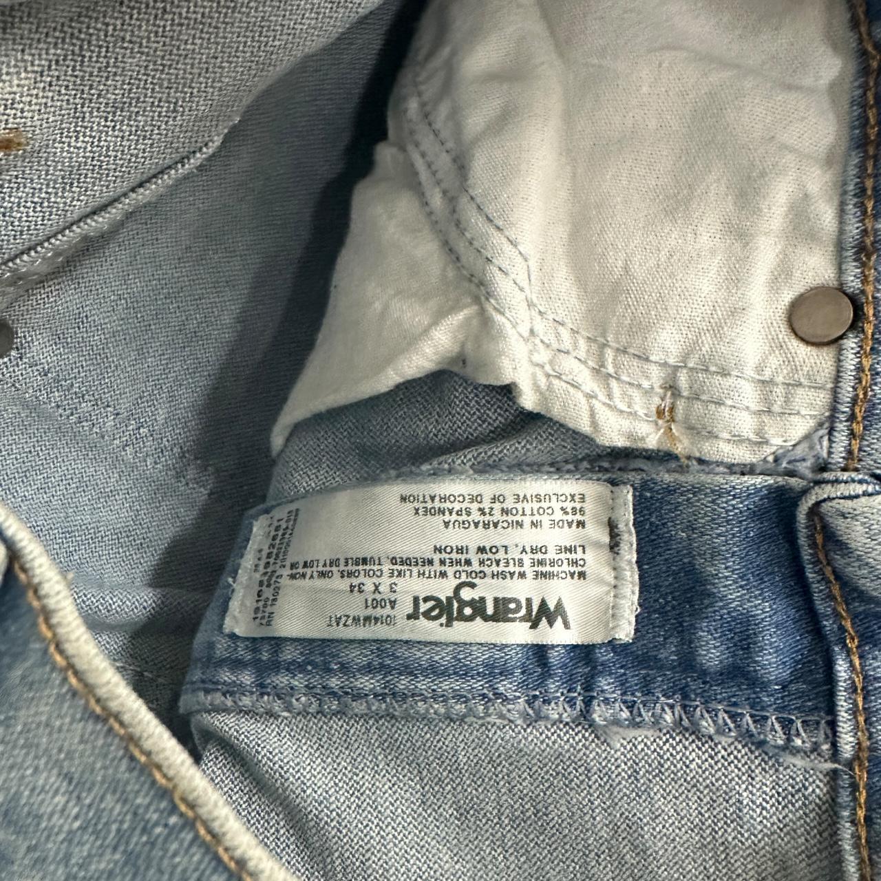 Vintage Wrangler Straight Leg Boyfriend/Mom Jeans Light Blue W25 L34