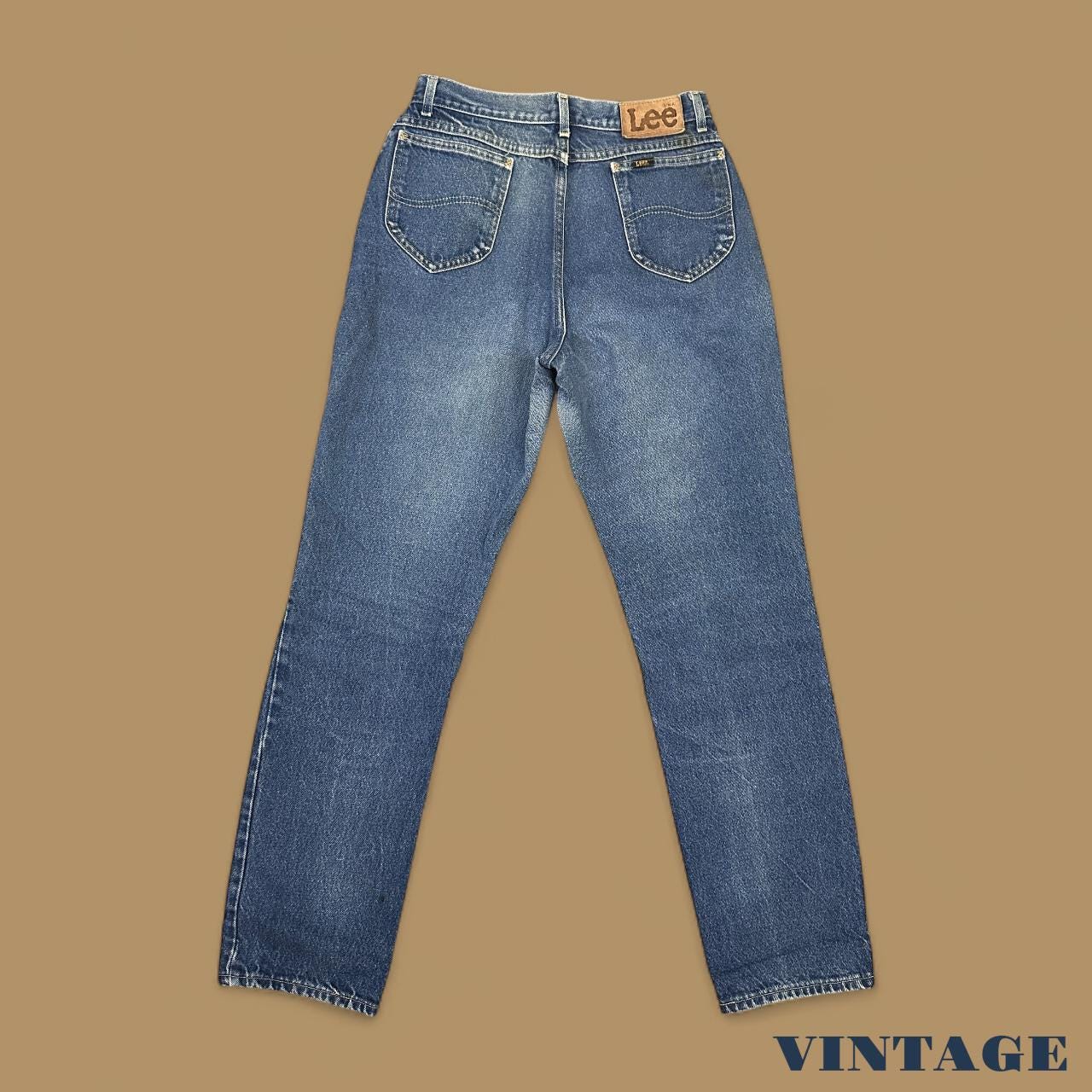 Vintage Lee Straight Leg Boyfriend Jeans Mid Blue W29 L32