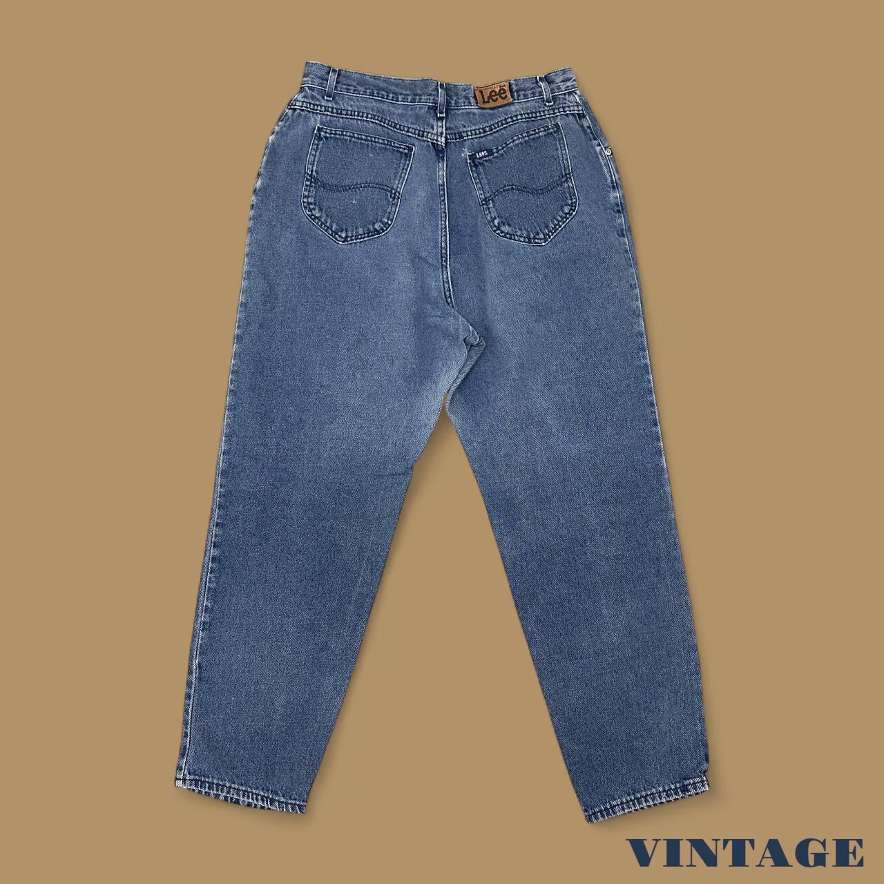 Vintage 90's Lee Tapered Leg Mom Jeans Dark Blue W32 L29