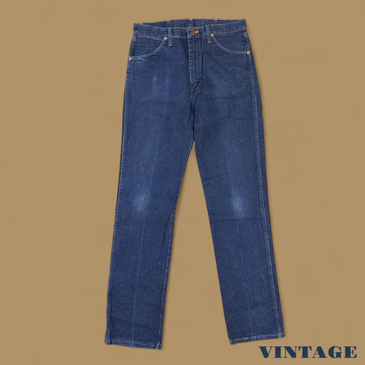 Vintage Wrangler USA Straight Leg Jeans Dark Blue W33 L36