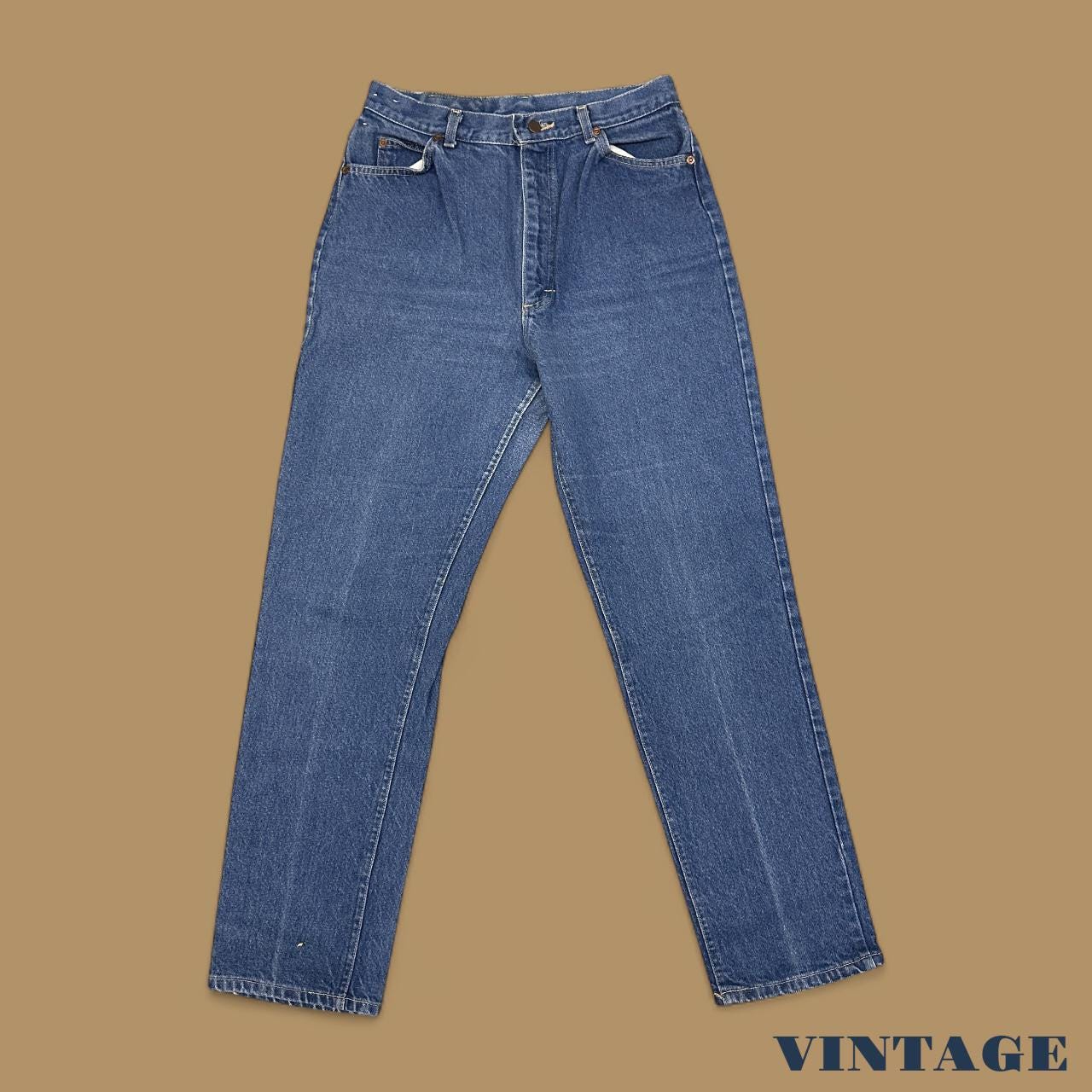 Vintage Lee Straight Leg Boyfriend Jeans Dark Blue W30 L32