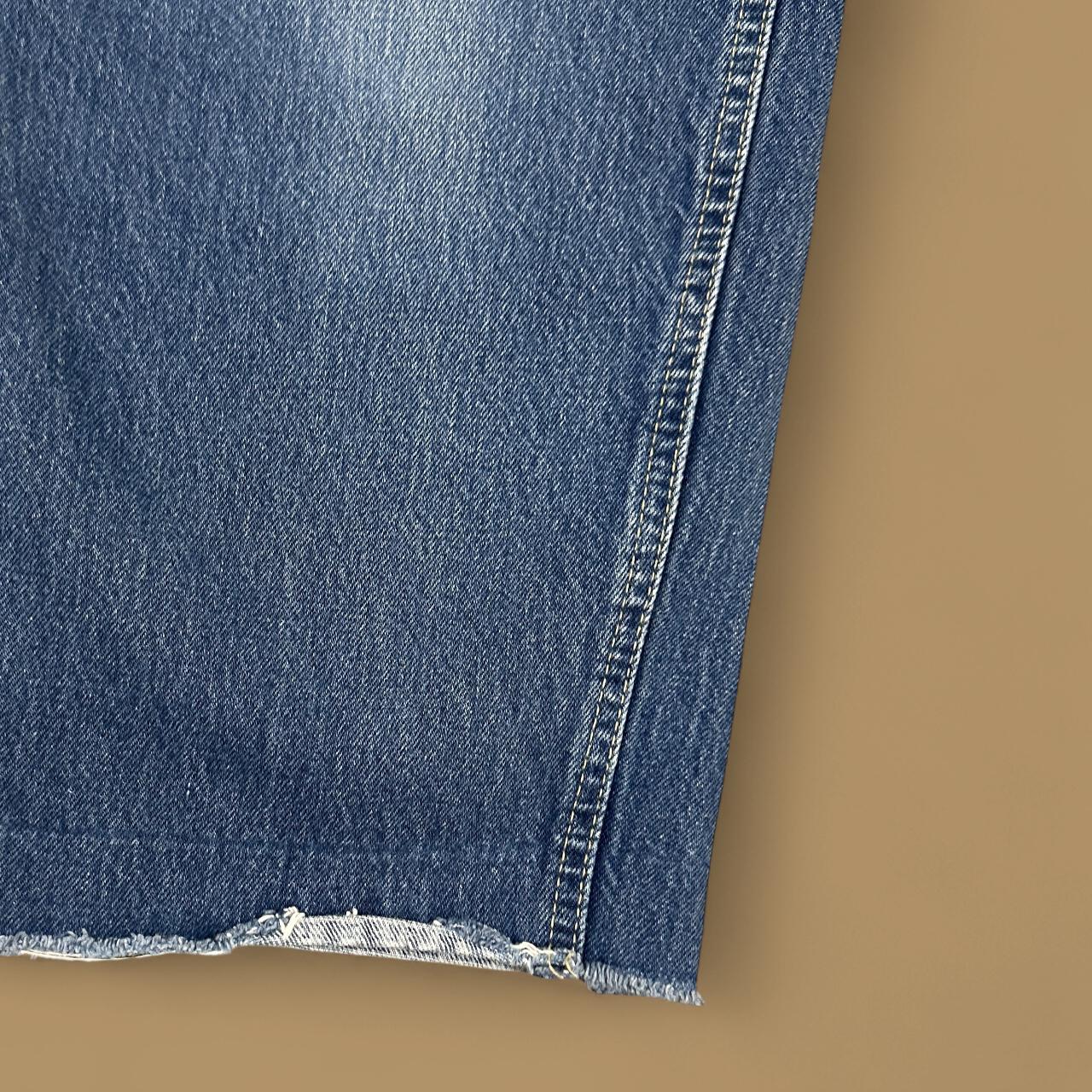 Vintage 90's Lee Tapered Leg Raw Hem Mom Jeans Dark Blue W27 L26