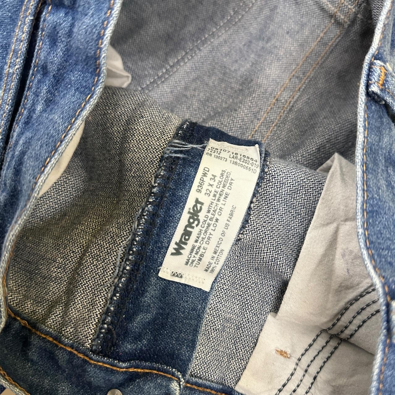 Vintage Wrangler USA Straight Leg Jeans Dark Blue W32 L34