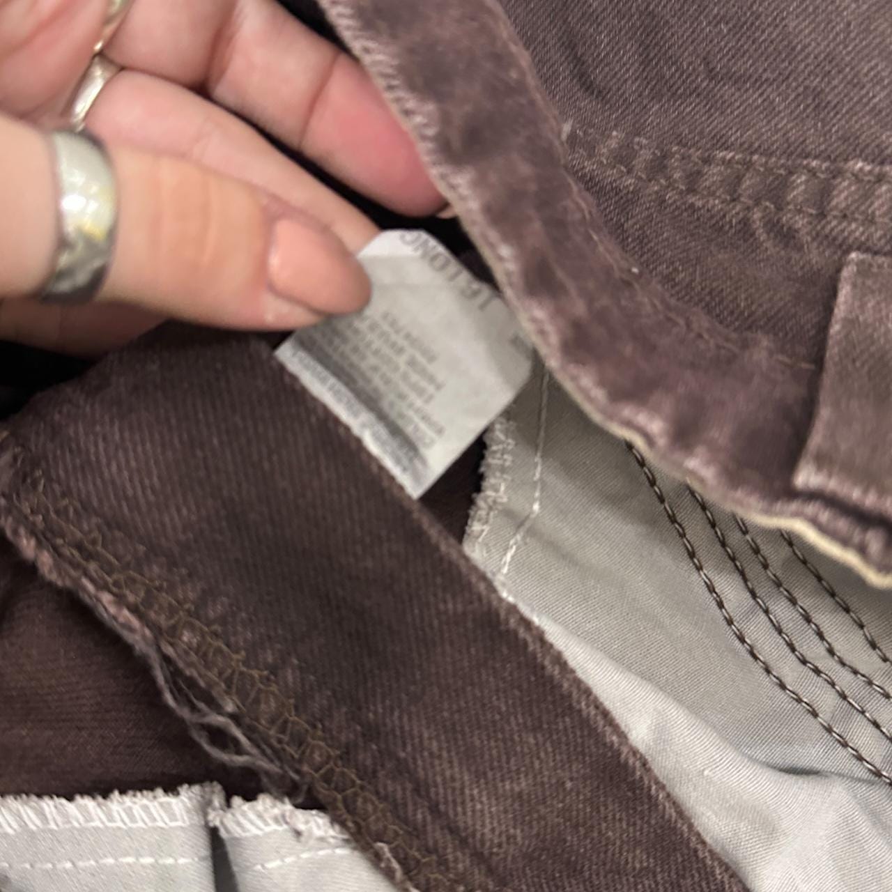 Vintage 90s Lee Elastic Waist Tapered Leg Mom Jeans Brown W33 L34