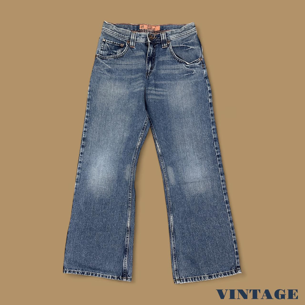 Vintage Lee Relaxed Fit Bootcut Jeans Dark Blue W28 L30
