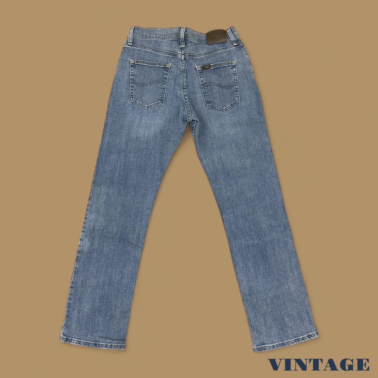 Vintage Lee Straight Leg Boyfriend Jeans Mid Blue W30 L30