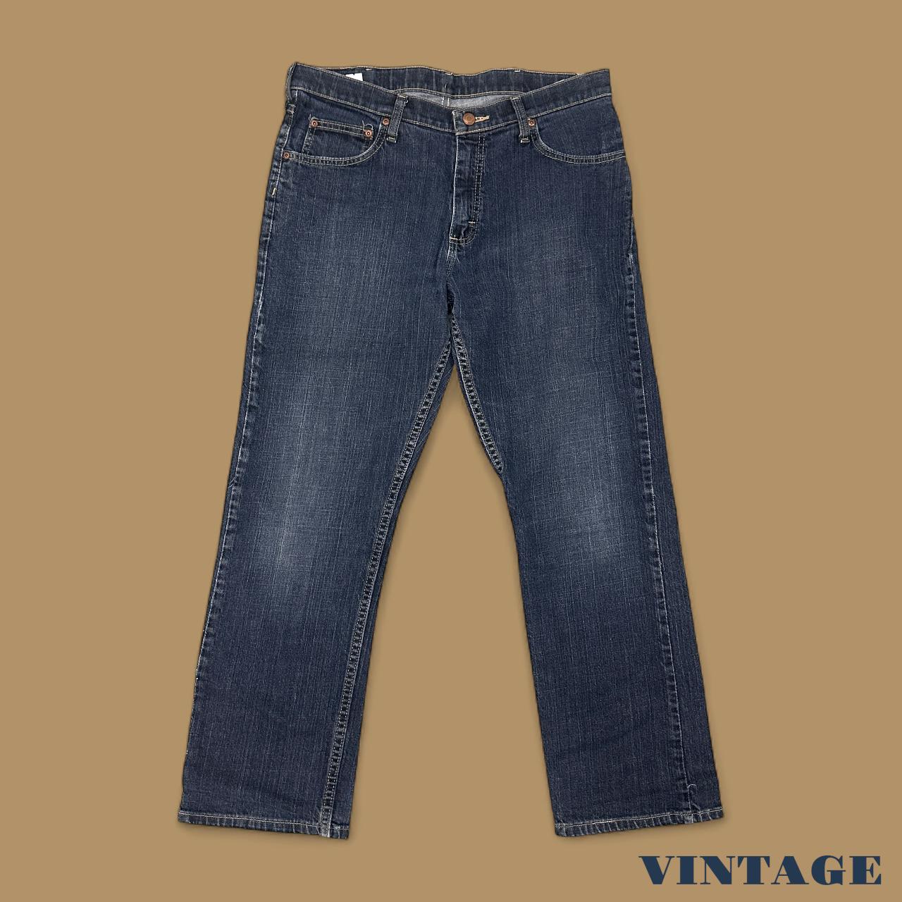 Vintage Lee Straight Leg Boyfriend Jeans Dark Blue W34 L29