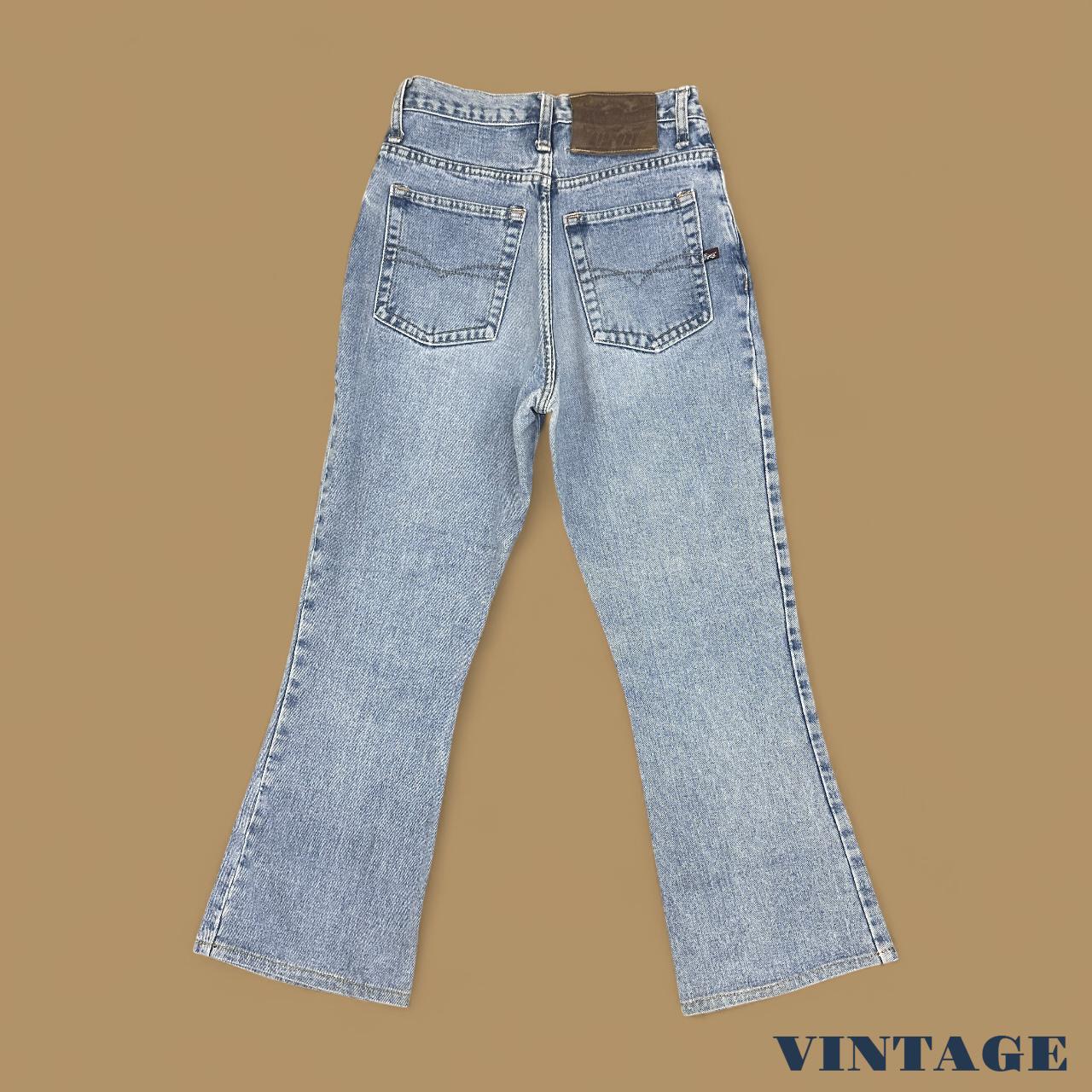 Vintage Y2k Airport Bootcut Jeans Light Blue W25 L26