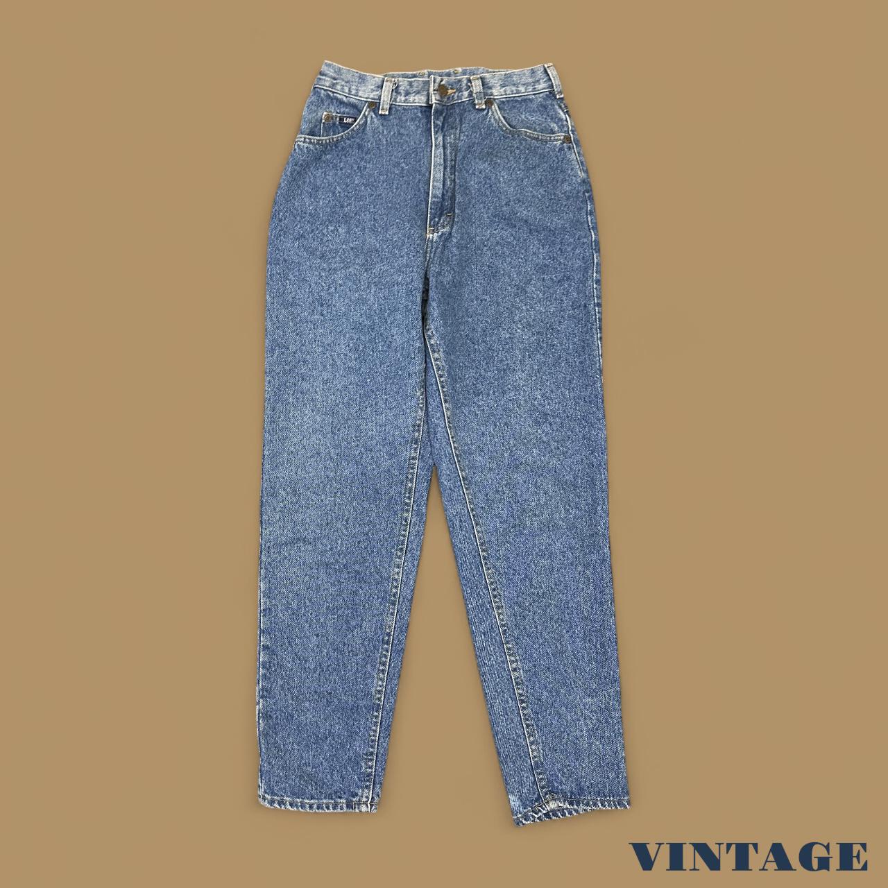 Vintage 90's Lee Tapered Leg Mom Jeans Mid Blue W26 L32