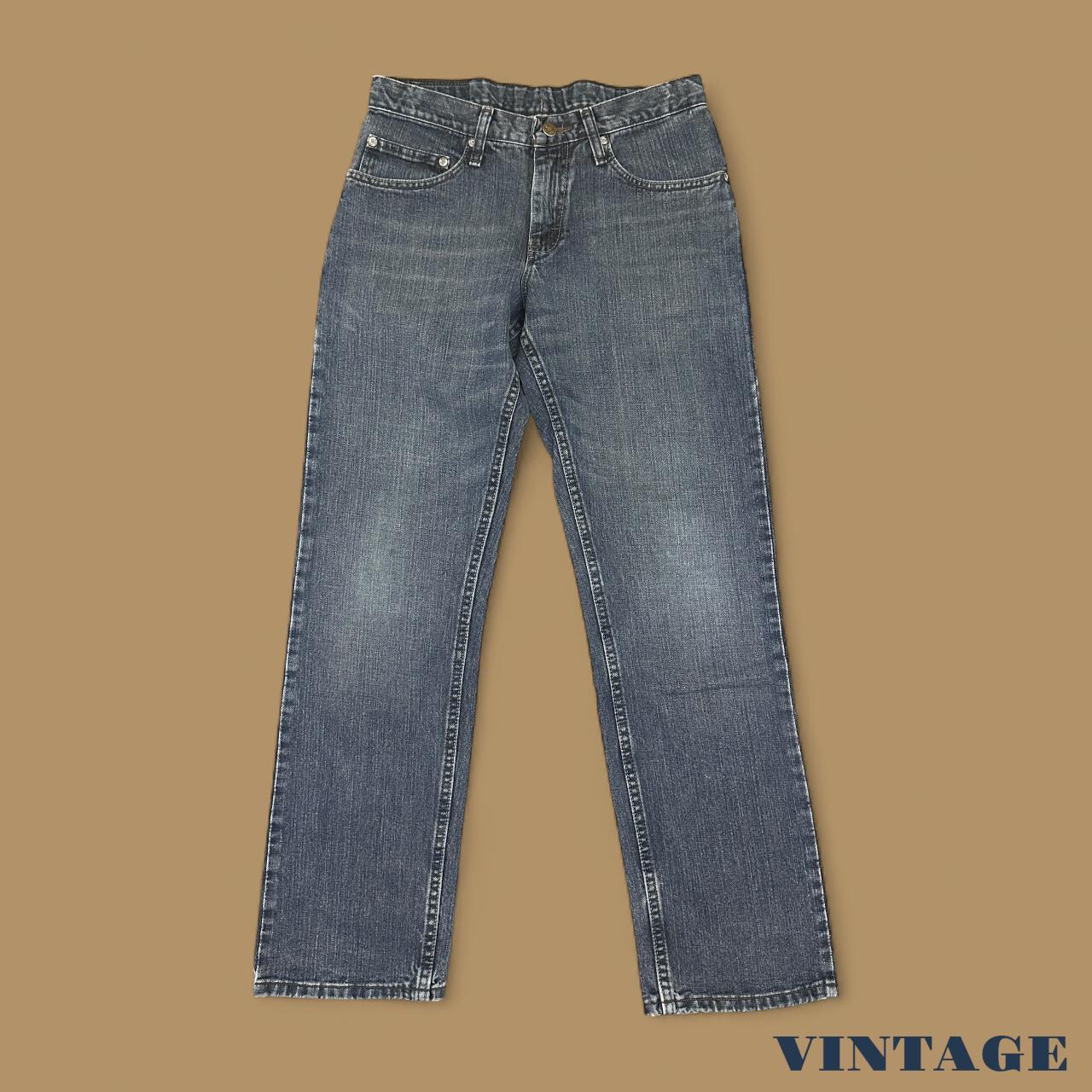Vintage Lee Straight Leg Boyfriend Jeans Dark Blue W30 L30