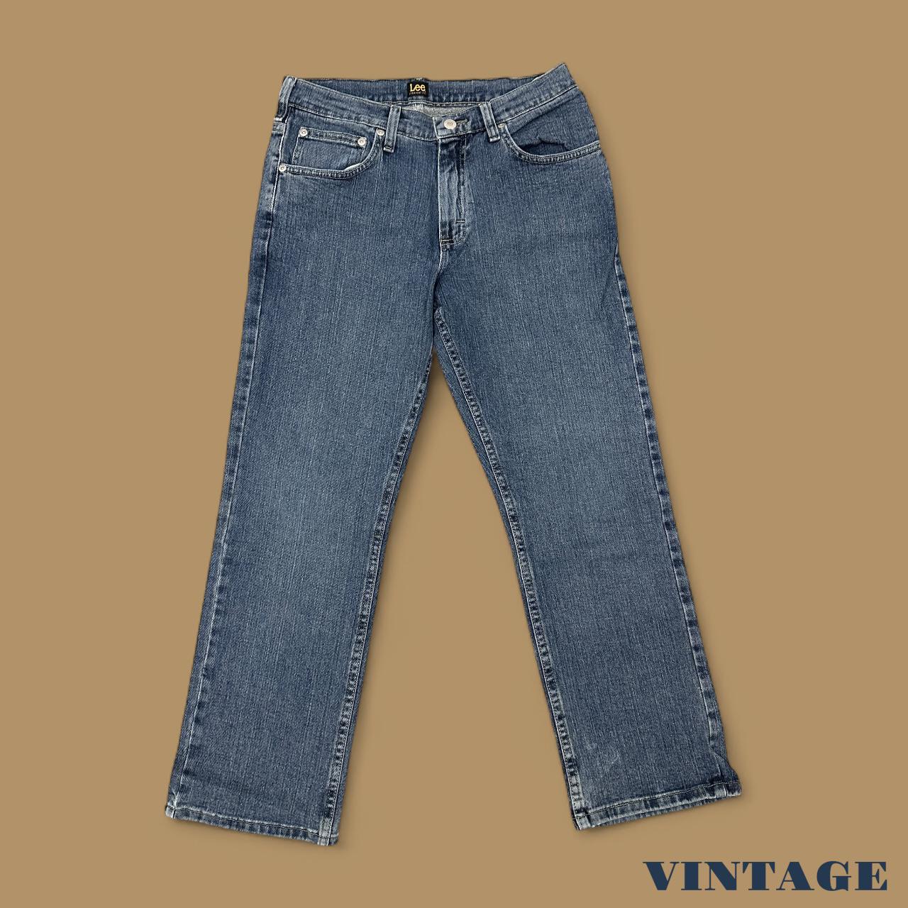 Vintage Lee Straight Leg Boyfriend Jeans Dark Blue W29 L27