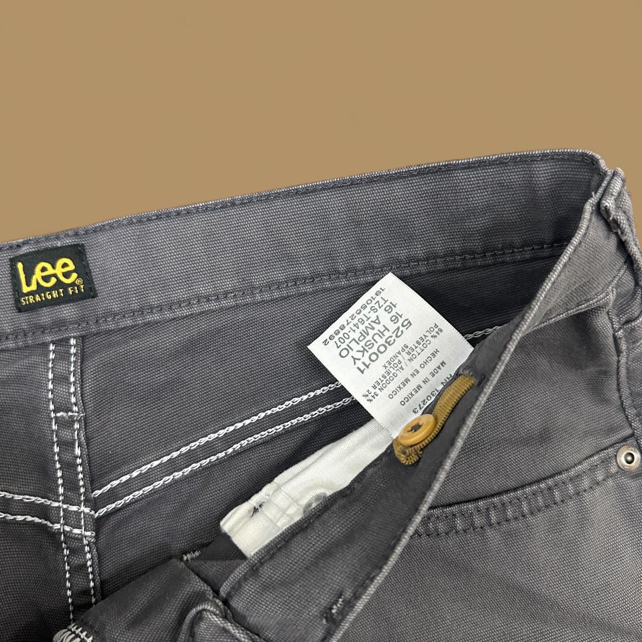 Vintage Lee Straight Leg Boyfriend Jeans Charcoal Grey W31 L28