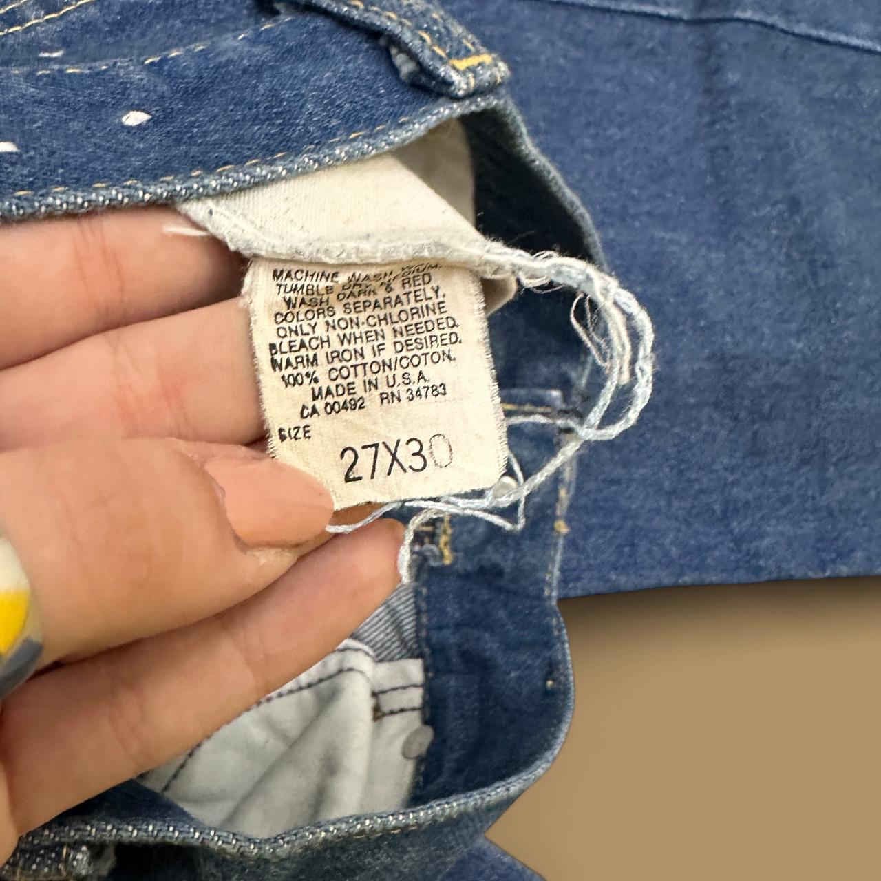 Vintage Lee Straight Leg Boyfriend Jeans Dark Blue W27 L30