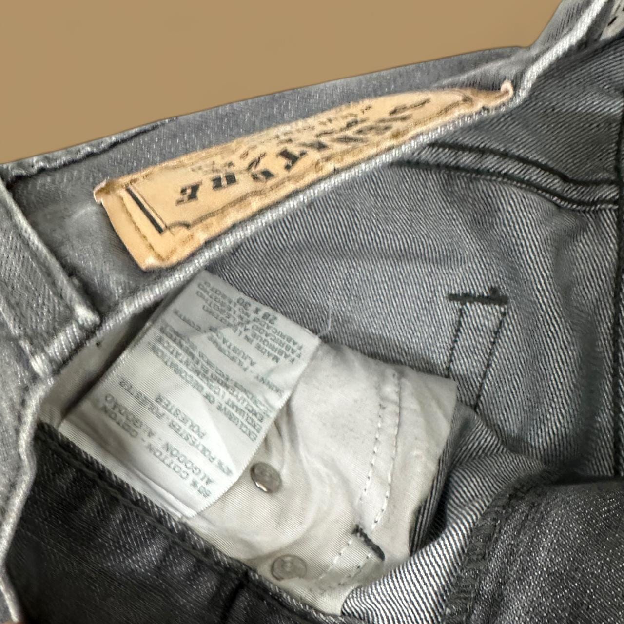 Vintage Levi's Signature Slim Fit Straight Leg Jeans Charcoal Grey W28 L30