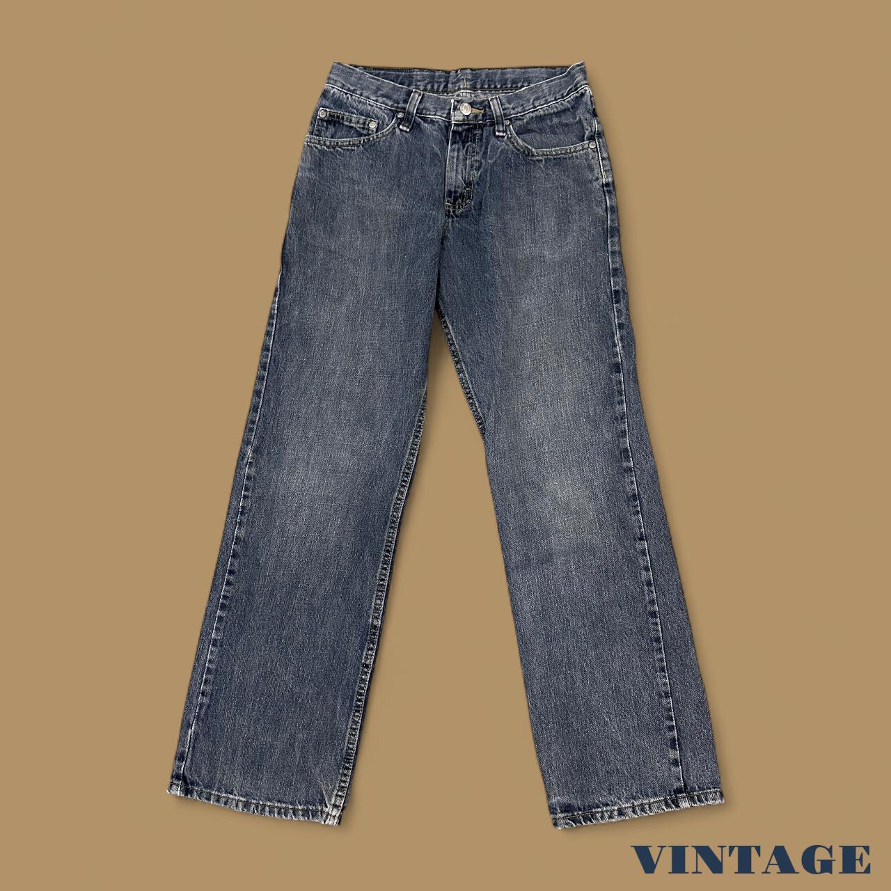 Vintage Lee Straight Leg Boyfriend Jeans Dark Blue W28 L30
