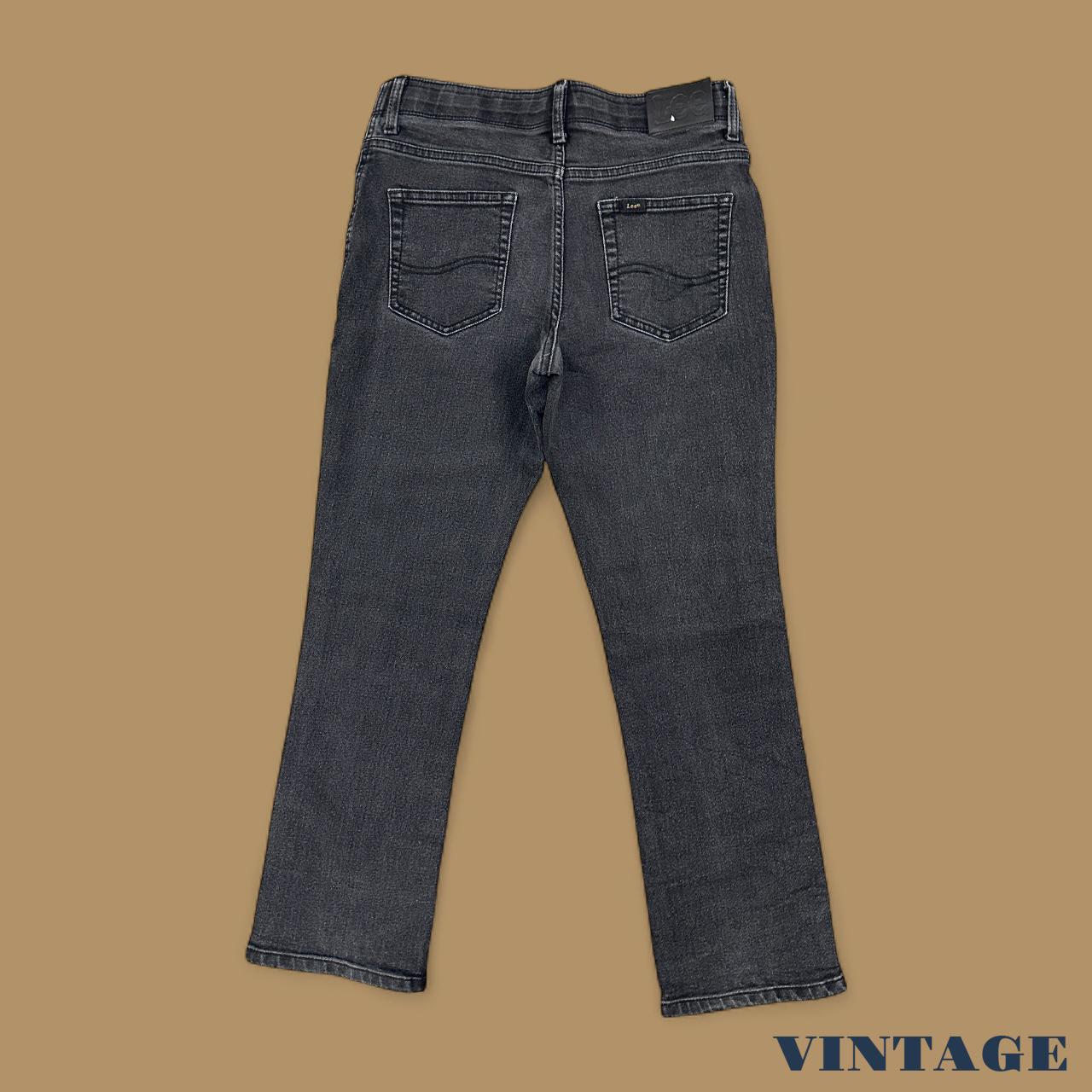 Vintage Lee Extreme Comfort Straight Leg Boyfriend Jeans Charcoal Grey W30 L28