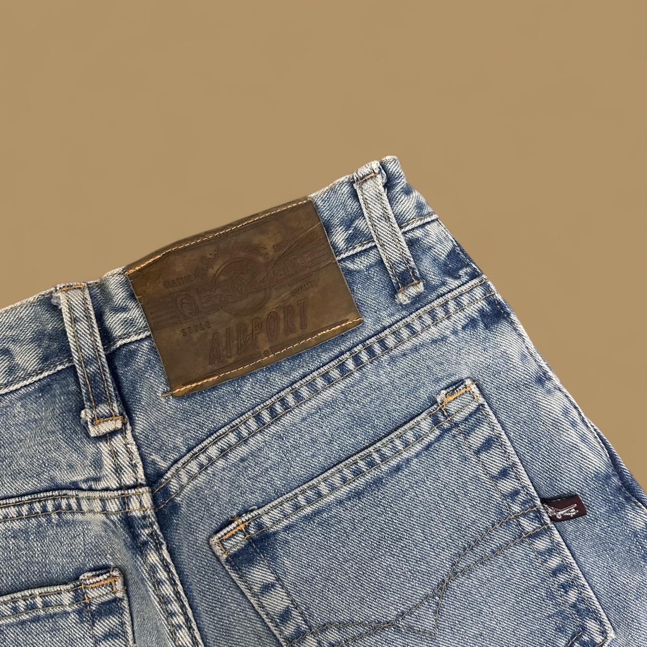 Vintage Y2k Airport Bootcut Jeans Light Blue W25 L26
