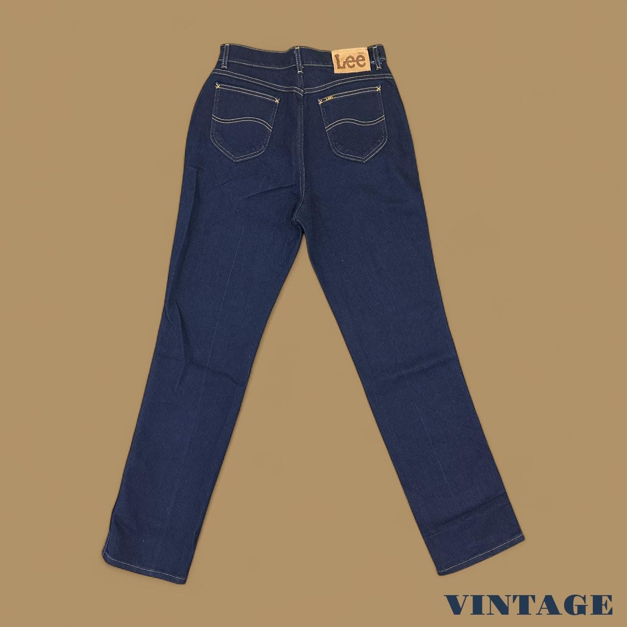 Vintage Lee Straight Leg Boyfriend Jeans Dark Blue W31 L36