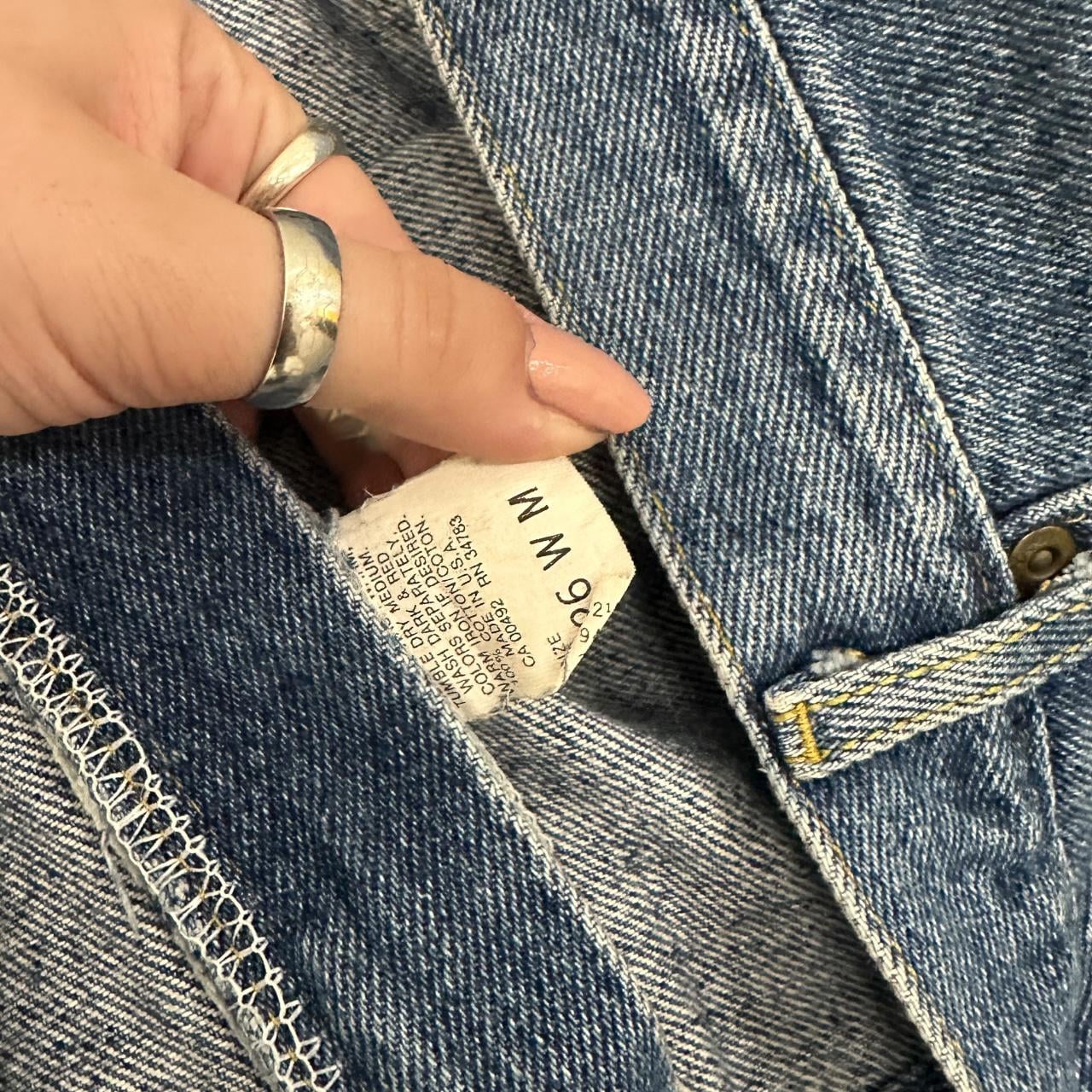 Vintage 90's Lee Tapered Leg Mom Jeans Mid Blue W42 L29