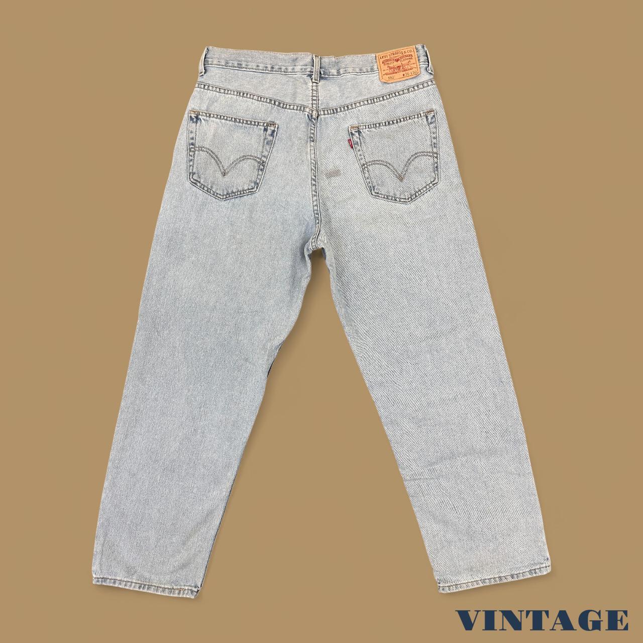 Vintage Levi's 550 Relaxed Straight Leg Jeans Light Blue W36 L30