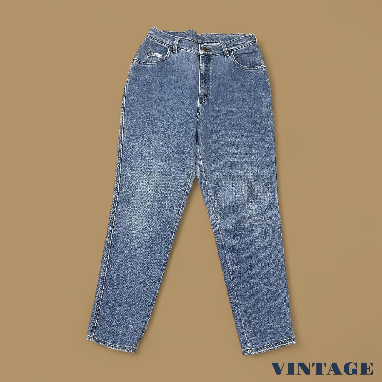 Vintage 90's Lee Tapered Leg Mom Jeans Mid Blue W32 L30