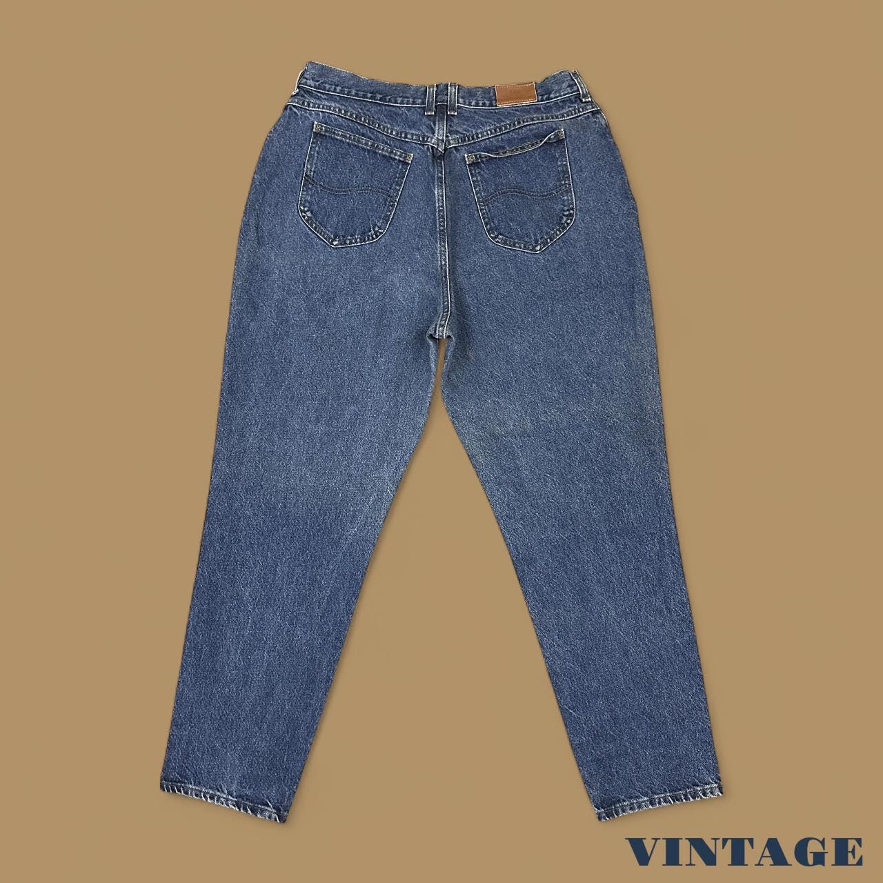 Vintage 90's Lee Tapered Leg Mom Jeans Dark Blue W34 L30