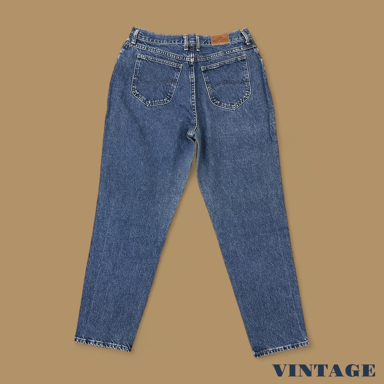 Vintage 90's Lee Tapered Leg Mom Jeans Dark Blue W32 L30
