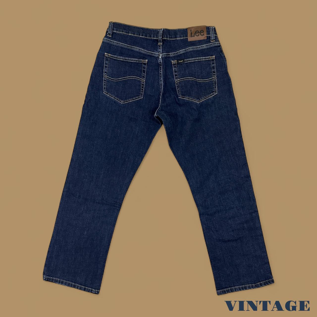 Vintage Lee Straight Leg Boyfriend Jeans Dark Blue W32 L28