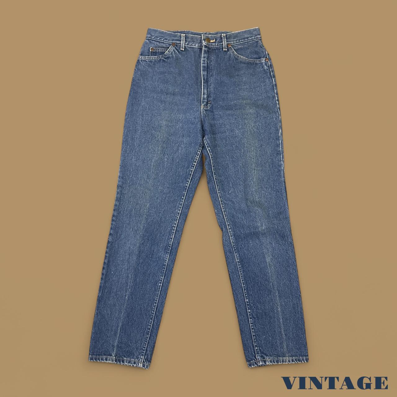 Vintage Lee Straight Leg Boyfriend Jeans Mid Blue W30 L32