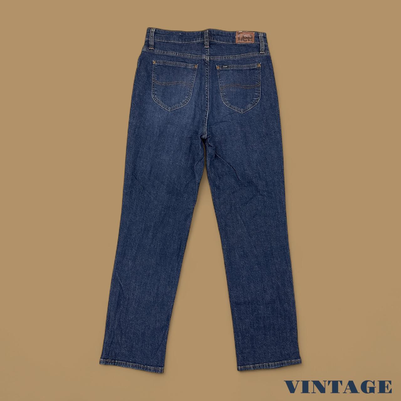 Vintage Lee Straight Leg Boyfriend Jeans Dark Blue W31 L30