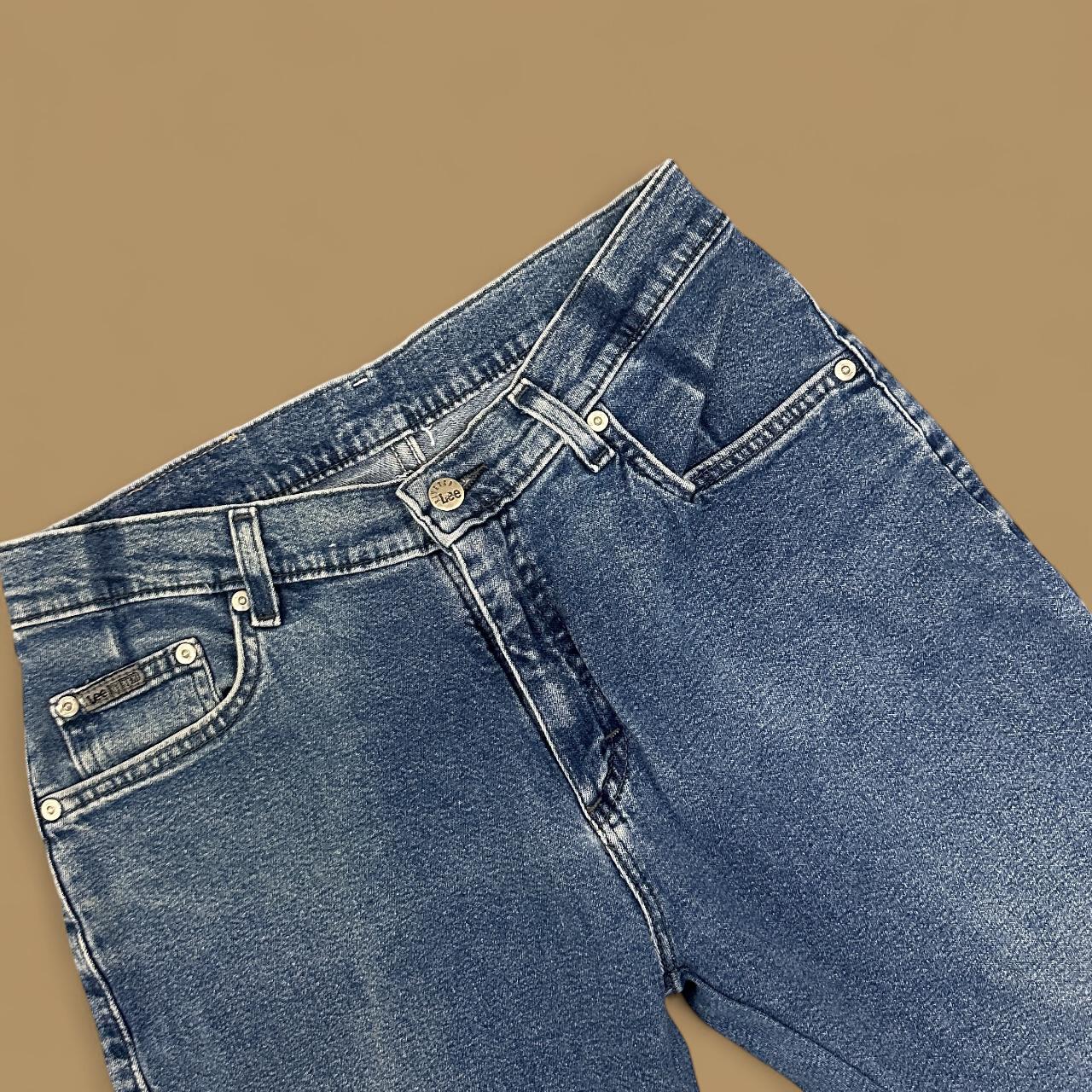 Vintage Lee Straight Leg Boyfriend Jeans Mid Blue W31 L30