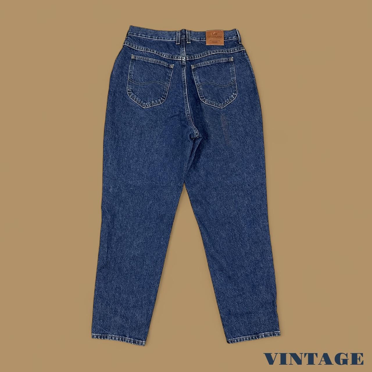 Vintage 90's Lee Tapered Leg Mom Jeans Dark Blue W32 L30