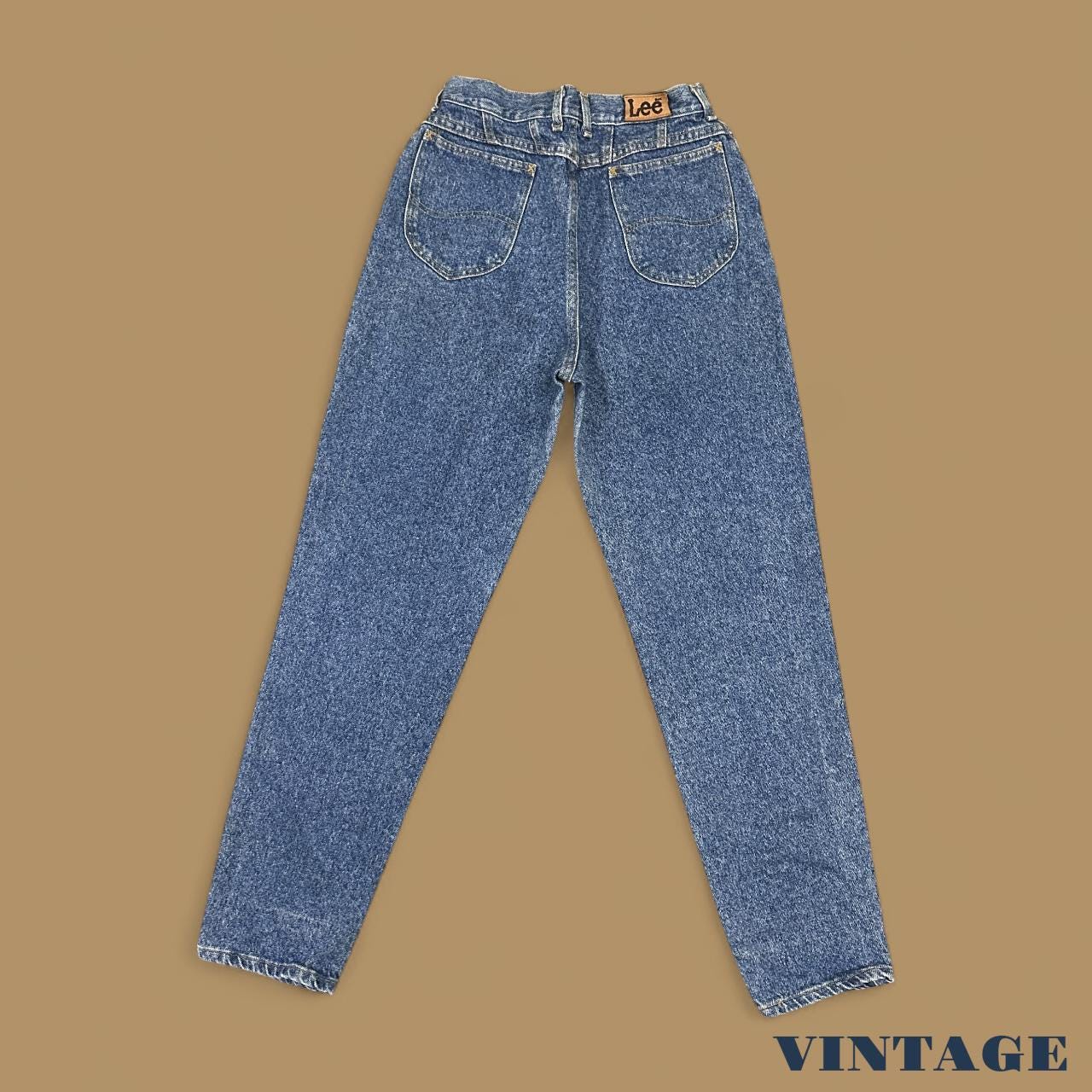 Vintage 90's Lee Tapered Leg Mom Jeans Mid Blue W28 L32
