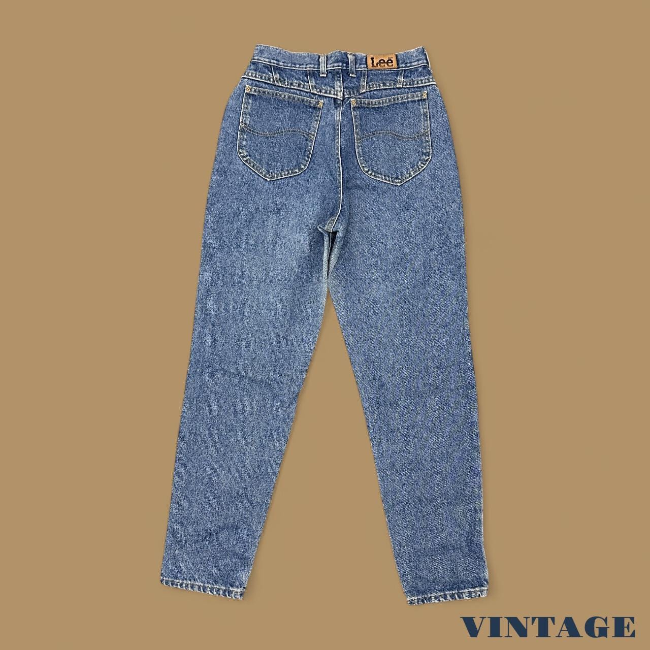 Vintage 90's Lee Tapered Leg Mom Jeans Mid Blue W27 L32