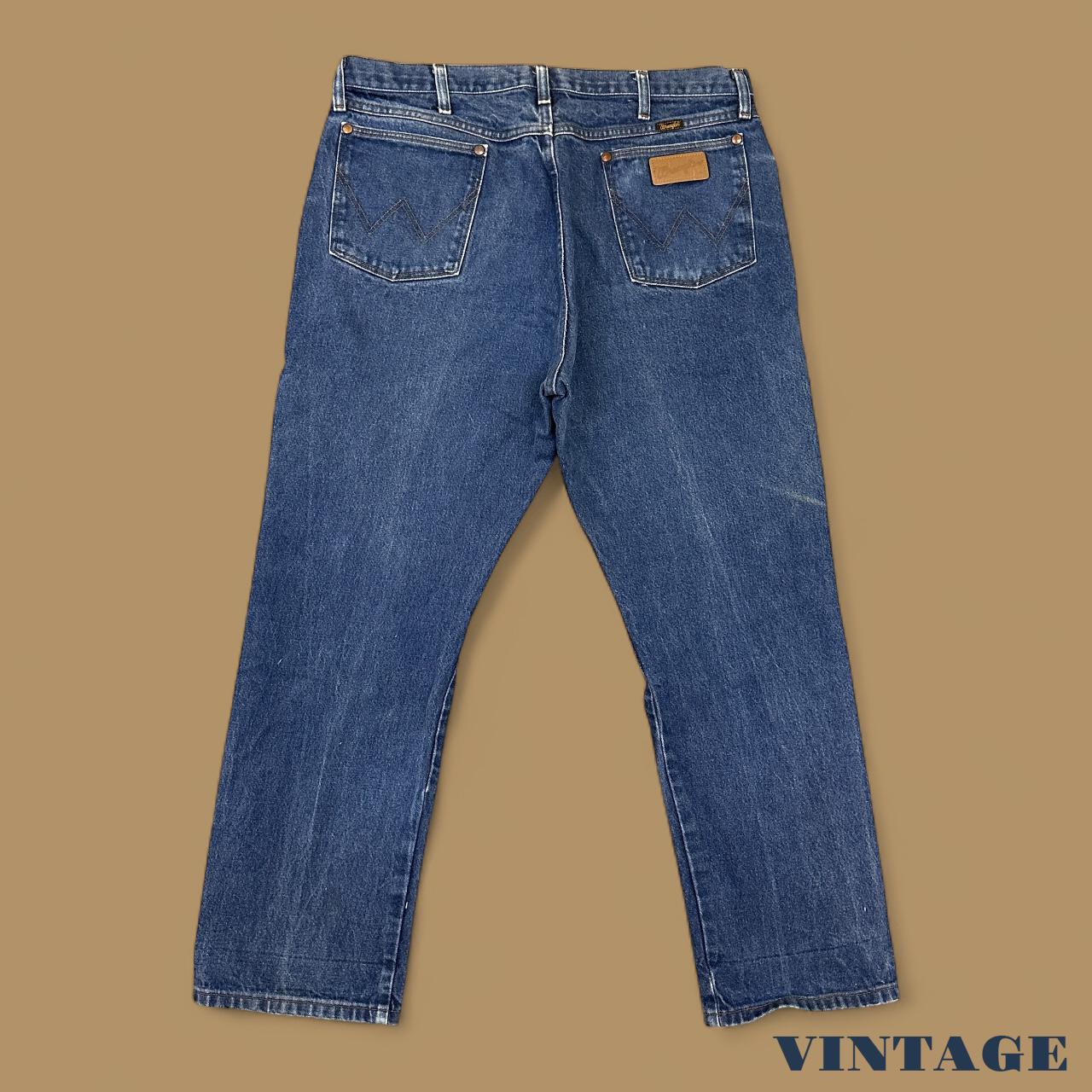 Vintage Wrangler USA Straight Leg Jeans Dark Blue W40 L30